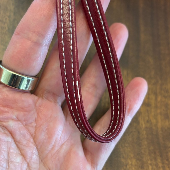 Vintage Isabella Fiore Peace Love Black Red Embroidered Beaded Wristlet Clutch - Picture 11 of 11